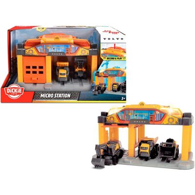 Spiel-Gebäude DICKIE TOYS "Micro Construction Station", gelb (gelb, grau), Fahrzeug-Spielwelten, KinderB:25cm, Spiel-Gebäude, inklusive 3 Volvo Baustellenfahrzeuge; mit Licht und Sound, B:25cm Spiel-Gebäude DICKIE TOYS "Micro Construction Station", gelb (gelb, grau), Fahrzeug-Spielwelten, KinderB:25cm, Spiel-Gebäude, inklusive 3 Volvo Baustellenfahrzeuge; mit Licht und Sound, B:25cm