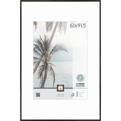 Bilderrahmen , Schwarz , Kunststoff, Glas , rechteckig , 61x91.5 cm , Bilder & Rahmen, Bilderrahmen, Bilderrahmen & Fotorahmen Bilderrahmen , Schwarz , Kunststoff, Glas , rechteckig , 61x91.5 cm , Bilder & Rahmen, Bilderrahmen, Bilderrahmen & Fotorahmen