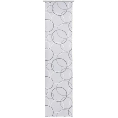 Novel Flächenvorhang , Grau, Weiss , Textil , Kreise , 60x255 cm , ISO 9001, Bsci, Oeko-Tex® Standard 100 , mit Flauschband, Öffnung für Beschwerungsstab, ohne Technik , Heimtextilien, Vorhänge, Flächenvorhänge Novel Flächenvorhang , Grau, Weiss , Textil , Kreise , 60x255 cm , ISO 9001, Bsci, Oeko-Tex® Standard 100 , mit Flauschband, Öffnung für Beschwerungsstab, ohne Technik , Heimtextilien, Vorhänge, Flächenvorhänge