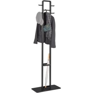 Carryhome Garderobenständer , Schwarz , 56x180x28 cm , integrierter Schirmständer, Jackenhalter , Garderobe, Garderobenständer Carryhome Garderobenständer , Schwarz , 56x180x28 cm , integrierter Schirmständer, Jackenhalter , Garderobe, Garderobenständer