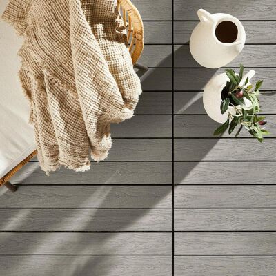 Ambia Garden Terrassenfliese , Grau , Holzwerkstoff , 30x2.4x60 cm , rutschfest, formstabil, witterungsbeständig, riss- und splitterfrei, UV-beständig, lichtunempfindlich , Gartenzubehör, Terrassenfliesen Ambia Garden Terrassenfliese , Grau , Holzwerkstoff , 30x2.4x60 cm , rutschfest, formstabil, witterungsbeständig, riss- und splitterfrei, UV-beständig, lichtunempfindlich , Gartenzubehör, Terrassenfliesen