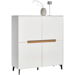 Novel Highboard , Schwarz, Weiss, Eichefarben , Metall, Holzwerkstoff , 6 Fächer , 118x130x40 cm , Bsci , stehend , Kleinmöbel, Kommoden, Highboards Novel Highboard , Schwarz, Weiss, Eichefarben , Metall, Holzwerkstoff , 6 Fächer , 118x130x40 cm , Bsci , stehend , Kleinmöbel, Kommoden, Highboards