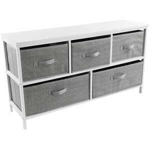 Carryhome Kommode , Grau, Weiss , Holz, Textil, Karton, Holzwerkstoff , Kiefer , massiv , 5 Schublade(n) Schubladen , 101x55x30 cm , Typenauswahl, stehend, In verschiedenen Grössen erhältlich , Kleinmöbel, Kommoden, Kommoden Carryhome Kommode , Grau, Weiss , Holz, Textil, Karton, Holzwerkstoff , Kiefer , massiv , 5 Schublade(n) Schubladen , 101x55x30 cm , Typenauswahl, stehend, In verschiedenen Grössen erhältlich , Kleinmöbel, Kommoden, Kommoden