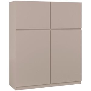 Mid.you Highboard , Beige , Holzwerkstoff , 2 Fächer , 119.5x143x40 cm , FSC , stehend , Kleinmöbel, Kommoden, Highboards Mid.you Highboard , Beige , Holzwerkstoff , 2 Fächer , 119.5x143x40 cm , FSC , stehend , Kleinmöbel, Kommoden, Highboards