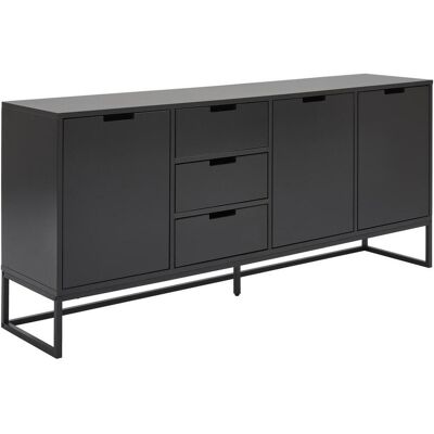 Novel Sideboard , Anthrazit, Schwarz , Metall, Holzwerkstoff , 3 Fächer , 3 Schublade(n) Schubladen , 180x79x40 cm , Bsci , Beimöbel erhältlich, stehend , Kleinmöbel, Kommoden, Sideboards Novel Sideboard , Anthrazit, Schwarz , Metall, Holzwerkstoff , 3 Fächer , 3 Schublade(n) Schubladen , 180x79x40 cm , Bsci , Beimöbel erhältlich, stehend , Kleinmöbel, Kommoden, Sideboards