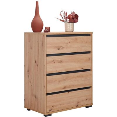 Carryhome Kommode , Anthrazit, Eichefarben , Kunststoff , 4 Schublade(n) Schubladen , 80x103x48 cm , Beimöbel erhältlich, stehend , Kleinmöbel, Kommoden, Kommoden Carryhome Kommode , Anthrazit, Eichefarben , Kunststoff , 4 Schublade(n) Schubladen , 80x103x48 cm , Beimöbel erhältlich, stehend , Kleinmöbel, Kommoden, Kommoden