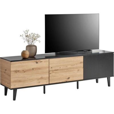 Xora Lowboard , Schwarz, Eiche Artisan , Metall, Holzwerkstoff , 2 Fächer , 2 Schublade(n) Schubladen , 178x56x40 cm , Beimöbel erhältlich, stehend , Wohnzimmer, TV Möbel, Lowboards, Lowboards stehend Xora Lowboard , Schwarz, Eiche Artisan , Metall, Holzwerkstoff , 2 Fächer , 2 Schublade(n) Schubladen , 178x56x40 cm , Beimöbel erhältlich, stehend , Wohnzimmer, TV Möbel, Lowboards, Lowboards stehend