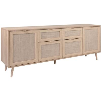 Sconto Belem Holzfarben Sideboard - 180x71x40 cm Sconto Belem Holzfarben Sideboard - 180x71x40 cm