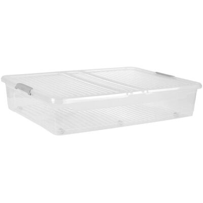 Aufbewahrungsbox , Transparent , Kunststoff , 58x16x77 cm , Rollen, rollbar, Deckel aufklappbar , Ordnen & Aufbewahren, Deko- & Aufbewahrungsboxen, sonstige Boxen Aufbewahrungsbox , Transparent , Kunststoff , 58x16x77 cm , Rollen, rollbar, Deckel aufklappbar , Ordnen & Aufbewahren, Deko- & Aufbewahrungsboxen, sonstige Boxen