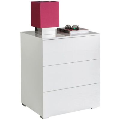 COMPOSAD - CT7195 - Weiß - 3‑Schubladen - Nachttisch COMPOSAD - CT7195 - Weiß - 3‑Schubladen - Nachttisch