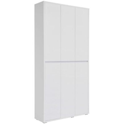 Xora Schuhschrank - 100x210x34 cm - Weiß Xora Schuhschrank - 100x210x34 cm - Weiß