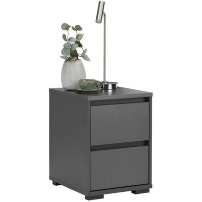 Carryhome Nachttisch , Anthrazit , Kunststoff , 2 Schublade(n) Schubladen , 40x55x48 cm , Typenauswahl , Schlafzimmer, Nachttische Carryhome Nachttisch , Anthrazit , Kunststoff , 2 Schublade(n) Schubladen , 40x55x48 cm , Typenauswahl , Schlafzimmer, Nachttische