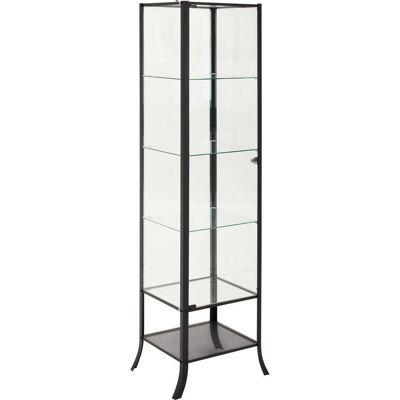 Xora Vitrine , Schwarz, Transparent , Metall, Glas , 5 Fächer , 45x180x40 cm , Esszimmer, Vitrinen, Vitrinenschränke Xora Vitrine , Schwarz, Transparent , Metall, Glas , 5 Fächer , 45x180x40 cm , Esszimmer, Vitrinen, Vitrinenschränke