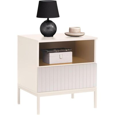 Voleo Nachttisch , Kaschmir , Holzwerkstoff , 1 Schublade(n) Schubladen , 51.6x56x38 cm , Typenauswahl , Schlafzimmer, Nachttische Voleo Nachttisch , Kaschmir , Holzwerkstoff , 1 Schublade(n) Schubladen , 51.6x56x38 cm , Typenauswahl , Schlafzimmer, Nachttische