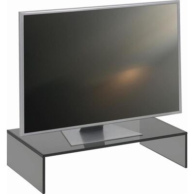 Xora Tv-Aufsatz , Grau , Glas , 60x14x35 cm , Wohnzimmer, TV Möbel, TV-Zubehör Xora Tv-Aufsatz , Grau , Glas , 60x14x35 cm , Wohnzimmer, TV Möbel, TV-Zubehör