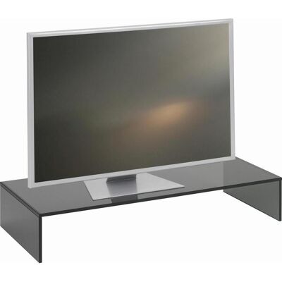Xora Tv-Aufsatz , Grau , Glas , 80x14x35 cm , Wohnzimmer, TV Möbel, TV-Zubehör Xora Tv-Aufsatz , Grau , Glas , 80x14x35 cm , Wohnzimmer, TV Möbel, TV-Zubehör