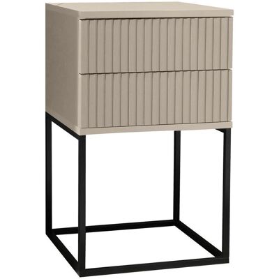 Livetastic Nachttisch , Schwarz, Kaschmir , Metall, Holzwerkstoff , 2 Schublade(n) Schubladen , 40x65x38.5 cm , Schlafzimmer, Nachttische Livetastic Nachttisch , Schwarz, Kaschmir , Metall, Holzwerkstoff , 2 Schublade(n) Schubladen , 40x65x38.5 cm , Schlafzimmer, Nachttische