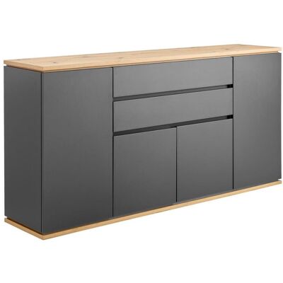 Xora Sideboard , Graphitfarben, Eiche Artisan , Kunststoff , 5 Fächer , 2 Schublade(n) Schubladen , 184x93x42 cm , Typenauswahl, Beimöbel erhältlich, stehend , Kleinmöbel, Kommoden, Sideboards Xora Sideboard , Graphitfarben, Eiche Artisan , Kunststoff , 5 Fächer , 2 Schublade(n) Schubladen , 184x93x42 cm , Typenauswahl, Beimöbel erhältlich, stehend , Kleinmöbel, Kommoden, Sideboards