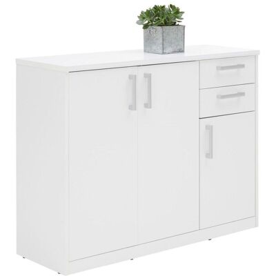 Xora Kommode - Weiß, 106x84x36 cm - Aufbewahrungsschrank Xora Kommode - Weiß, 106x84x36 cm - Aufbewahrungsschrank
