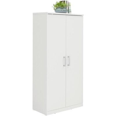 Xora Komoda - 72x148x36cm - Weiße Kommode mit 2 Türen Xora Komoda - 72x148x36cm - Weiße Kommode mit 2 Türen