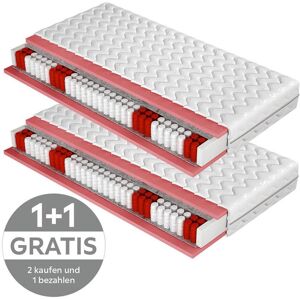 Taschenfederkernmatratze , Textil , H2 , 90x200 cm , Bezug abnehmbar/waschbar, wendbar, optimale Belüftung, alternative Grössen erhältlich , Schlafzimmer, Matratzen, Matratzen Taschenfederkernmatratze , Textil , H2 , 90x200 cm , Bezug abnehmbar/waschbar, wendbar, optimale Belüftung, alternative Grössen erhältlich , Schlafzimmer, Matratzen, Matratzen