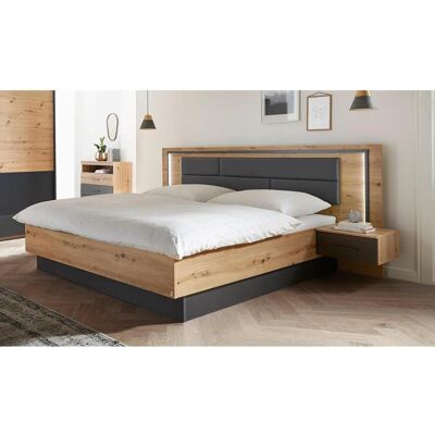 Rauch Möbel Bettanlage , Grau, Eiche Artisan , Textil, Holzwerkstoff , 180x200 cm , Blauer Engel, Goldenes M, Made in Germany , Beleuchtung, Lattenrosthöhe individuell einstellbar, In verschiedenen Grössen erhältlich,hängend , Schlafzimmer, Betten, Einzel Rauch Möbel Bettanlage , Grau, Eiche Artisan , Textil, Holzwerkstoff , 180x200 cm , Blauer Engel, Goldenes M, Made in Germany , Beleuchtung, Lattenrosthöhe individuell einstellbar, In verschiedenen Grössen erhältlich,hängend , Schlafzimmer, Betten, Einzel