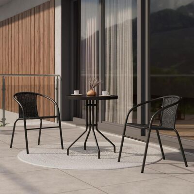 Ambia Garden Balkonset , Schwarz , Metall, Kunststoff, Glas , 3-teilig , Rundrohr , 60x52x70 cm , Gartenmöbel, Gartengarnituren, Gartenmöbel-Sets Ambia Garden Balkonset , Schwarz , Metall, Kunststoff, Glas , 3-teilig , Rundrohr , 60x52x70 cm , Gartenmöbel, Gartengarnituren, Gartenmöbel-Sets