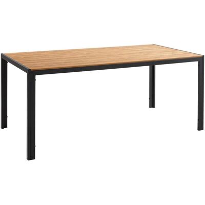 Ambia Garden Gartentisch , Anthrazit, Naturfarben , Metall, Kunststoff , rechteckig , eckig , 90x75x180 cm , wetterfest , Gartenmöbel, Gartentische, Gartentische Ambia Garden Gartentisch , Anthrazit, Naturfarben , Metall, Kunststoff , rechteckig , eckig , 90x75x180 cm , wetterfest , Gartenmöbel, Gartentische, Gartentische