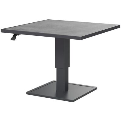 Ambia Garden Loungetisch , Dunkelgrau , Metall, Glas , quadratisch , eckig , 90x67x90 cm , höhenverstellbar , Gartenmöbel, Loungemöbel, Lounge-Serien Ambia Garden Loungetisch , Dunkelgrau , Metall, Glas , quadratisch , eckig , 90x67x90 cm , höhenverstellbar , Gartenmöbel, Loungemöbel, Lounge-Serien