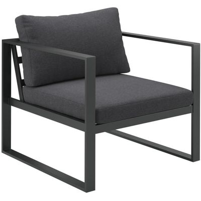 Ambia Garden Loungesessel , Anthrazit , Metall, Textil , Füllung: Schaumstoff , eckig , 73x63x76 cm , inklusive Armlehnen , Gartenmöbel, Loungemöbel, Lounge-Sessel Ambia Garden Loungesessel , Anthrazit , Metall, Textil , Füllung: Schaumstoff , eckig , 73x63x76 cm , inklusive Armlehnen , Gartenmöbel, Loungemöbel, Lounge-Sessel