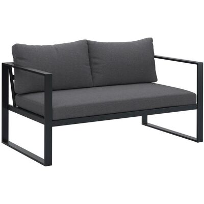 Ambia Garden Loungesofa , Anthrazit , Metall, Textil , 134x63x76 cm , Gartenmöbel, Loungemöbel, Outdoor-Sofas Ambia Garden Loungesofa , Anthrazit , Metall, Textil , 134x63x76 cm , Gartenmöbel, Loungemöbel, Outdoor-Sofas