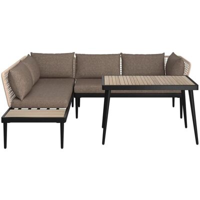 Ambia Garden Gartengarnitur , Grau, Schwarz, Teakfarben , Holz, Metall , 3-teilig , Akazie , massiv , Füllung: Komfortschaum,Komfortschaum , 227x186 cm , Gartenmöbel, Gartengarnituren, Gartenmöbel-Sets Ambia Garden Gartengarnitur , Grau, Schwarz, Teakfarben , Holz, Metall , 3-teilig , Akazie , massiv , Füllung: Komfortschaum,Komfortschaum , 227x186 cm , Gartenmöbel, Gartengarnituren, Gartenmöbel-Sets