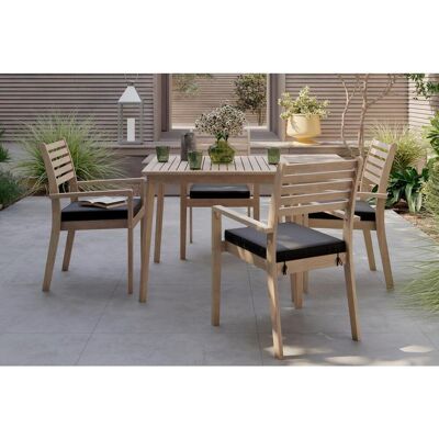 Ambia Garden Gartentischgruppe , Teakfarben , Holz, Textil , Akazie , Hartholz , Füllung: Komfortschaum , quadratisch , Säule , 90x65x75 cm , stapelbar , Gartenmöbel, Gartentische Ambia Garden Gartentischgruppe , Teakfarben , Holz, Textil , Akazie , Hartholz , Füllung: Komfortschaum , quadratisch , Säule , 90x65x75 cm , stapelbar , Gartenmöbel, Gartentische