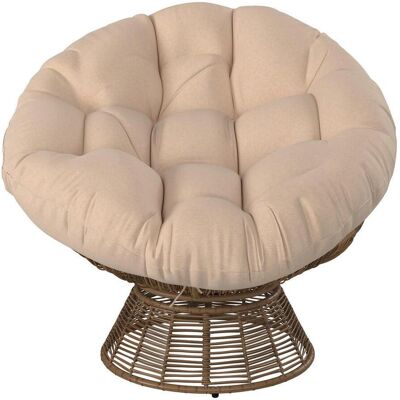 Ambia Garden Garten-Relaxsessel , Beige , Metall, Kunststoff , Füllung: Baumwolle (recycelt) , 96x86x78 cm , Gartenmöbel, Gartenliegen, Liegestühle Ambia Garden Garten-Relaxsessel , Beige , Metall, Kunststoff , Füllung: Baumwolle (recycelt) , 96x86x78 cm , Gartenmöbel, Gartenliegen, Liegestühle