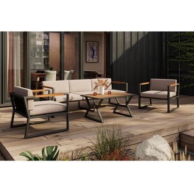 Ambia Garden Loungegarnitur , Anthrazit , Holz, Metall , 4-teilig , Akazie , massiv , Füllung: Polyester,Polyester, Polyurethan (Pur) , U-Form , Fsc, Bsci , Gartenmöbel, Loungemöbel, Gartenlounge-Sets Ambia Garden Loungegarnitur , Anthrazit , Holz, Metall , 4-teilig , Akazie , massiv , Füllung: Polyester,Polyester, Polyurethan (Pur) , U-Form , Fsc, Bsci , Gartenmöbel, Loungemöbel, Gartenlounge-Sets