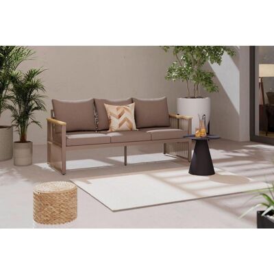 Ambia Garden Loungesofa , Beige , Holz, Metall , Akazie , massiv , Füllung: Polyester , L-Form , 190x73x76 cm , Gartenmöbel, Loungemöbel, Outdoor-Sofas Ambia Garden Loungesofa , Beige , Holz, Metall , Akazie , massiv , Füllung: Polyester , L-Form , 190x73x76 cm , Gartenmöbel, Loungemöbel, Outdoor-Sofas
