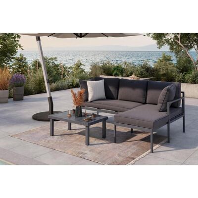 Ambia Garden Loungegarnitur , Dunkelgrau , Metall, Textil , 3-teilig , Füllung: Polyester,Schaumstoff , 117x66x62 cm , Gartenmöbel, Loungemöbel, Gartenlounge-Sets Ambia Garden Loungegarnitur , Dunkelgrau , Metall, Textil , 3-teilig , Füllung: Polyester,Schaumstoff , 117x66x62 cm , Gartenmöbel, Loungemöbel, Gartenlounge-Sets