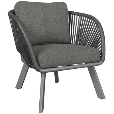 Ambia Garden Loungesessel , Anthrazit , Metall, Textil , Füllung: Schaumstoff , Rundrohr , 83x77x82 cm , Gartenmöbel, Loungemöbel, Lounge-Serien Ambia Garden Loungesessel , Anthrazit , Metall, Textil , Füllung: Schaumstoff , Rundrohr , 83x77x82 cm , Gartenmöbel, Loungemöbel, Lounge-Serien