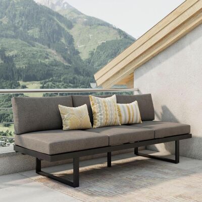 Ambia Garden Loungesofa , Anthrazit, Dunkelgrau , Metall, Textil , Füllung: Polyester,Schaumstoff , 198x72x77 cm , geeignet für Balkon , Gartenmöbel, Loungemöbel, Outdoor-Sofas Ambia Garden Loungesofa , Anthrazit, Dunkelgrau , Metall, Textil , Füllung: Polyester,Schaumstoff , 198x72x77 cm , geeignet für Balkon , Gartenmöbel, Loungemöbel, Outdoor-Sofas