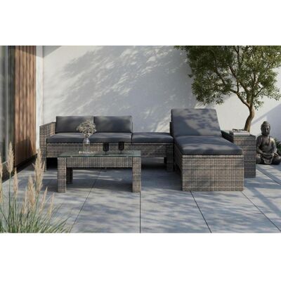 Ambia Garden Loungegarnitur , Blaugrau , Metall , Füllung: Polyester,Polystyrol , 192x65x82 cm , Rückenlehne umklappbar , Gartenmöbel, Loungemöbel, Gartenlounge-Sets Ambia Garden Loungegarnitur , Blaugrau , Metall , Füllung: Polyester,Polystyrol , 192x65x82 cm , Rückenlehne umklappbar , Gartenmöbel, Loungemöbel, Gartenlounge-Sets