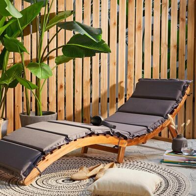 Ambia Garden Gartenliege , Akaziefarben, Dunkelgrau , Holz, Textil , Akazie , massiv , Füllung: Schaumstoff , 168x55x54 cm , klappbar , Gartenmöbel, Gartenliegen, Sonnenliegen Ambia Garden Gartenliege , Akaziefarben, Dunkelgrau , Holz, Textil , Akazie , massiv , Füllung: Schaumstoff , 168x55x54 cm , klappbar , Gartenmöbel, Gartenliegen, Sonnenliegen