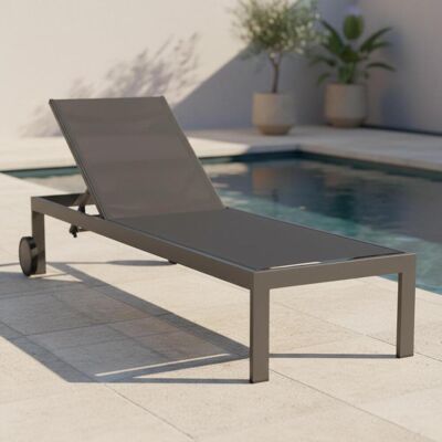 Gardenson Sonnenliege , Anthrazit , Metall, Textil , Uni , 60x35x198 cm , Räder am Kopfende, gastro- und objekttauglich, wetterbeständig, UV-beständig, lichtecht, Rückenlehne verstellbar , Gartenmöbel, Gartenliegen, Sonnenliegen Gardenson Sonnenliege , Anthrazit , Metall, Textil , Uni , 60x35x198 cm , Räder am Kopfende, gastro- und objekttauglich, wetterbeständig, UV-beständig, lichtecht, Rückenlehne verstellbar , Gartenmöbel, Gartenliegen, Sonnenliegen