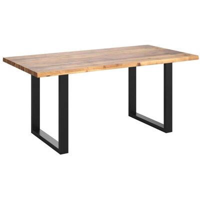 Ambia Garden Gartentisch , Schwarz, Akaziefarben , Holz, Metall , Akazie , massiv , rechteckig , U-Form , 200x76x100 cm , FSC , Gartenmöbel, Gartentische, Gartentische Ambia Garden Gartentisch , Schwarz, Akaziefarben , Holz, Metall , Akazie , massiv , rechteckig , U-Form , 200x76x100 cm , FSC , Gartenmöbel, Gartentische, Gartentische