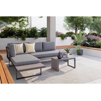 Ambia Garden Loungegarnitur , Grau , Textil, Metall, Kunststoff , Füllung: Polyester,Schaumstoff , 252x182 cm , Gartenmöbel, Loungemöbel, Lounge-Serien Ambia Garden Loungegarnitur , Grau , Textil, Metall, Kunststoff , Füllung: Polyester,Schaumstoff , 252x182 cm , Gartenmöbel, Loungemöbel, Lounge-Serien