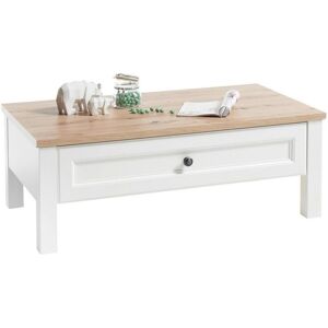 Mid.you Couchtisch , Weiss, Eichefarben , Holzwerkstoff , 1 Schublade(n) Schubladen , rechteckig , eckig , 60x40x110 cm , Wohnzimmer, Wohnzimmertische, Couchtische, Couchtische eckig Mid.you Couchtisch , Weiss, Eichefarben , Holzwerkstoff , 1 Schublade(n) Schubladen , rechteckig , eckig , 60x40x110 cm , Wohnzimmer, Wohnzimmertische, Couchtische, Couchtische eckig