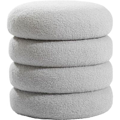 Xora Hocker , Hellgrau , Textil , rund , 41x42x41 cm , Stoffauswahl , Wohnzimmer, Sessel, Hocker, Sitzhocker Xora Hocker , Hellgrau , Textil , rund , 41x42x41 cm , Stoffauswahl , Wohnzimmer, Sessel, Hocker, Sitzhocker