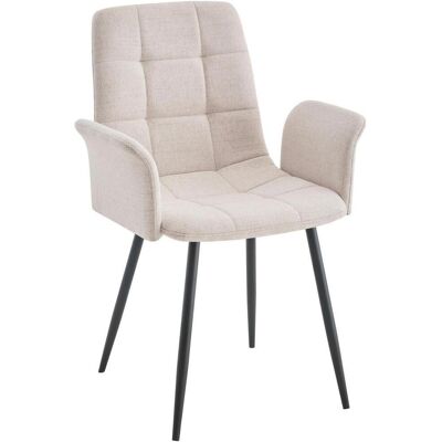 Stylife Armlehnstuhl , Beige , Metall, Textil , konisch , 59x87.5x54.5 cm , Esszimmer, Stühle, Polsterstühle Stylife Armlehnstuhl , Beige , Metall, Textil , konisch , 59x87.5x54.5 cm , Esszimmer, Stühle, Polsterstühle