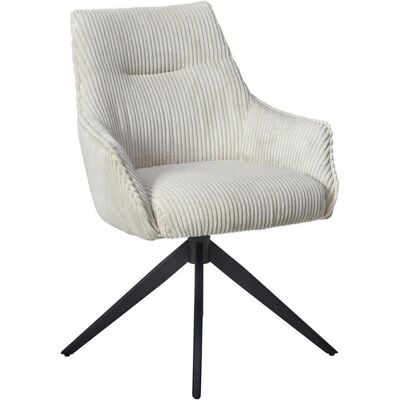 Mid.you Armlehnstuhl , Beige , Metall, Textil , Drehkreuz , 61x87x65 cm , Sitzfläche 360° drehbar , Esszimmer, Stühle, Polsterstühle Mid.you Armlehnstuhl , Beige , Metall, Textil , Drehkreuz , 61x87x65 cm , Sitzfläche 360° drehbar , Esszimmer, Stühle, Polsterstühle