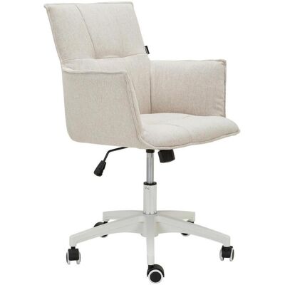 Livetastic Drehstuhl , Weiss, Beige , Kunststoff, Textil , Füllung: Schaumstoff , Drehkreuz , 60x79-89x63 cm , inklusive Armlehnen , Büromöbel, Bürostühle, Drehstühle Livetastic Drehstuhl , Weiss, Beige , Kunststoff, Textil , Füllung: Schaumstoff , Drehkreuz , 60x79-89x63 cm , inklusive Armlehnen , Büromöbel, Bürostühle, Drehstühle