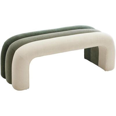 Xora Hockerbank , Grün, Hellgrün, Beige , Textil , 121.5x46.5x46.5 cm , Esszimmer, Bänke, Sitzbänke Xora Hockerbank , Grün, Hellgrün, Beige , Textil , 121.5x46.5x46.5 cm , Esszimmer, Bänke, Sitzbänke